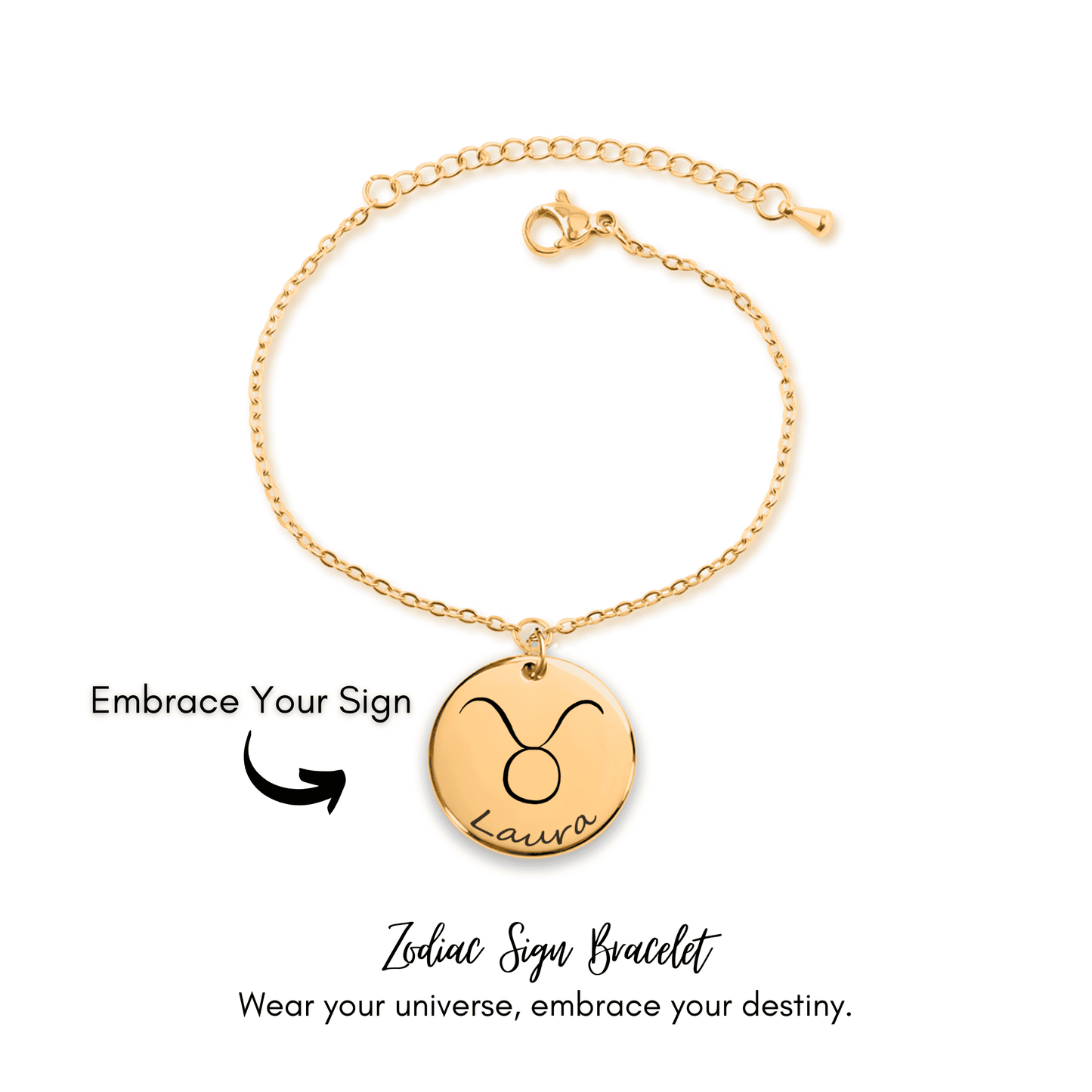 Zodiac Sign Personalized Bracelet